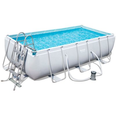BESTWAY  Kit Piscine rectangulaire tubulaire L4,04 x l2,01 x H1,00m