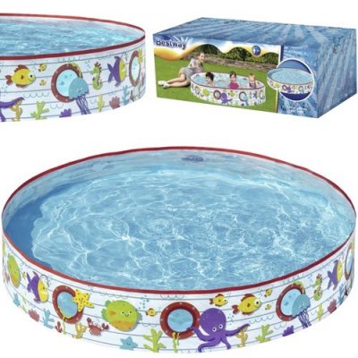 BESTWAY  Piscine FillN Fun Poissons Ocean - D 152 x H 25 cm