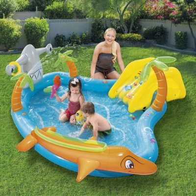 BESTWAY  - Piscine Gonflable pour Enfants Vie Marine 280x257x87 cm