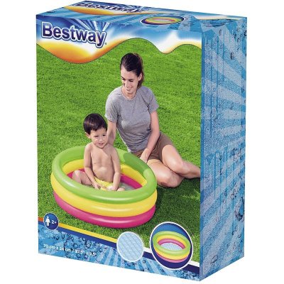 BESTWAY  Summer 70x24 Cm Round Inflatable Pool Multicolore 41L