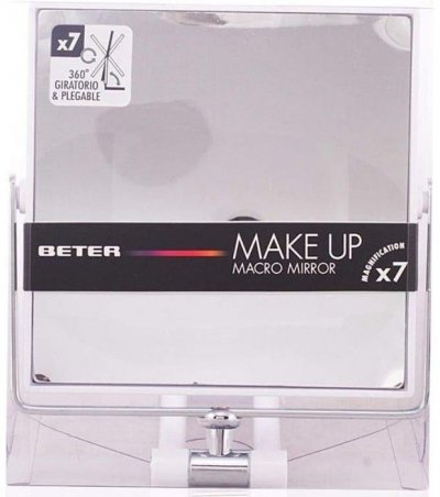 BETER  14311 Miroir pliant rotatif grossissant x7 14,5&nbsp;cm