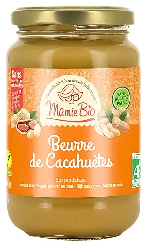 MAMIBIO Beurre de cacahu&egrave;tes 100% 350g bio