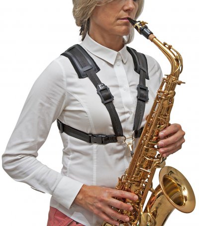 BG FRANCE  HARNAIS CONFORT SAX - MOUSQUETON METAL - FEMME (Taille L)