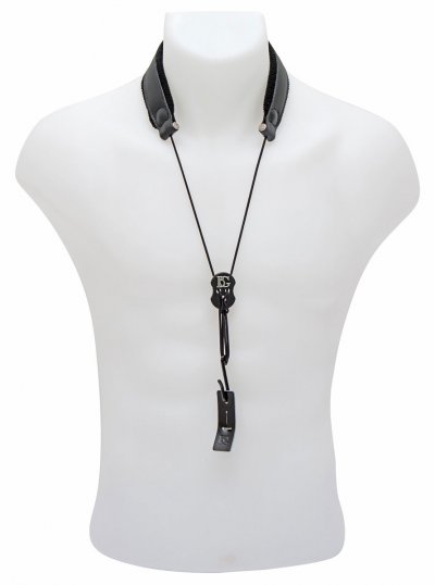 BG  O30e - Cordon Cuir &Eacute;lastique Pour Cor Anglais