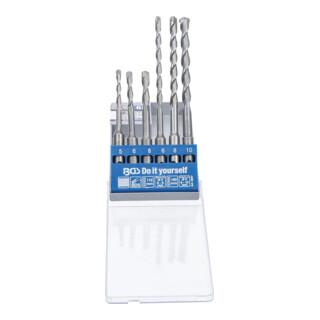  Bgs technic jeu de m&egrave;ches tige sds, pointe en m&eacute;tal dur 5 - 10 mm