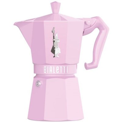 BIALETTI  Cafeti&egrave;re italienne 6 tasses Rose Pastel - Moka Exclusive