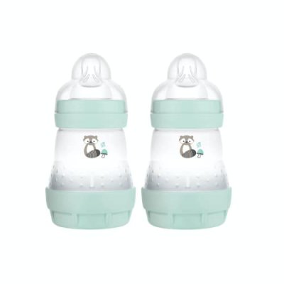 MAM Biberon Anti-colique 160mL Bleu et blanc lot de 2