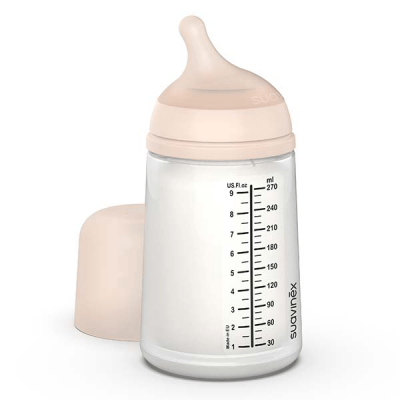 SUAVINEX Biberon anti-colique d&eacute;bit moyen Zer&oslash;.Zer&oslash; (270 ml)