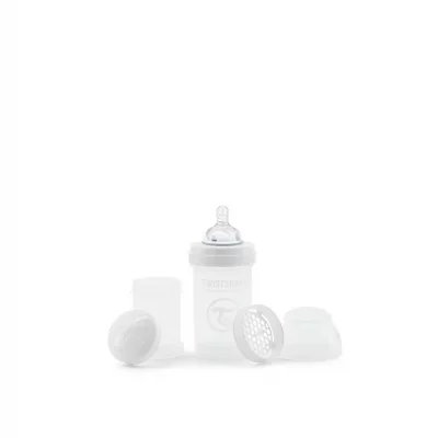 TWISTSHAKE Biberon anti-colique  Blanc 180ml 