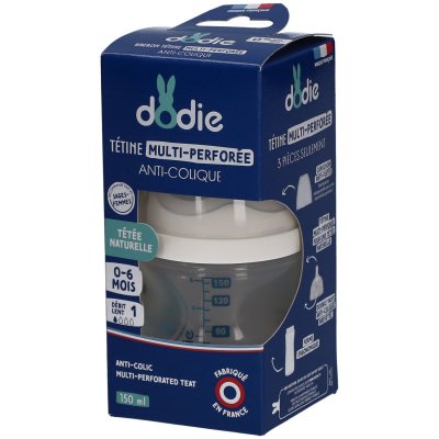 DODIE Biberon De 0 - 6 Mois Anti-colique En Bleu  - Le Flacon De 150ml