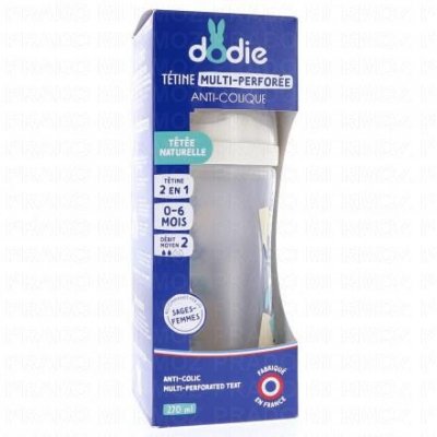 DODIE Biberon De 0 - 6 Mois Anti-colique En Bleu  - Le Flacon De 270ml