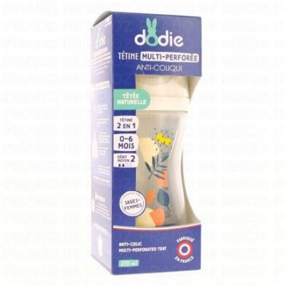DODIE Biberon De 0 - 6 Mois Anti-colique En Rose  - Le Flacon De 270ml
