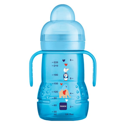 MAM Biberon de transition 220ml bleu - 