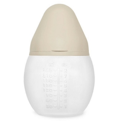 ELHEE Biberon en silicone m&eacute;dical 240 ml Beige 
