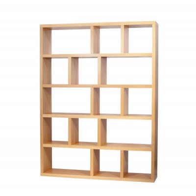 Biblioth&egrave;que Design TEXAS - Personnalisable 15 Etag&egrave;res Ch&ecirc;ne