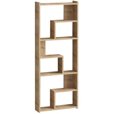Biblioth&egrave;que en bois ""Megg"" - 60 x 15 x 150 cm - Ch&ecirc;ne