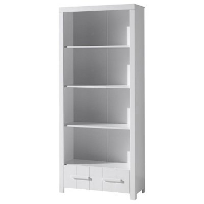 VIPACK Biblioth&egrave;que erik avec tiroir - blanc ERBI9014