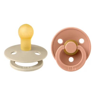 BIBS &reg;  Couleur T&eacute;tines Vanille - P&ecirc;che 0 - 6 mois Taille 1