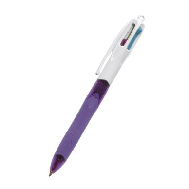 BIC  - 1 Stylo Bille R&eacute;tractable Grip 4 Couleurs Fun [Fournitures De Bureau]
