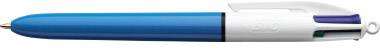 BIC   stylo &agrave; bille r&eacute;tractable 4colours, trac&eacute;: 0,32 mm noir