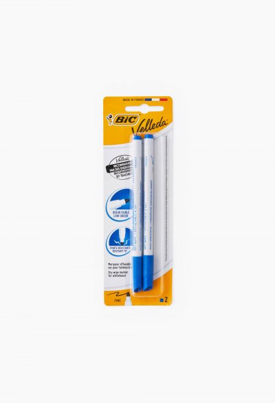 BIC &reg; - Feutre effa&ccedil;able &agrave; sec bleu Velleda&reg; 1721 - Fin x2