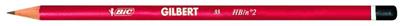 BIC  Gilbert 33 Crayon papier mine HB - corps rond rouge