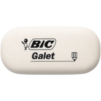 BIC  gomme galet en caoutchouc synth&eacute;tique - 58 x 28 x 13 mm-lot de 12
