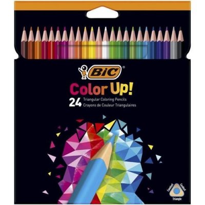 BIC  Intensity Color Up 24 Crayons Triangulaires