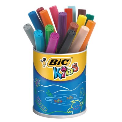 BIC  Kids VisaColor Evolutions Pot de 18 Feutres de Coloriage XL
