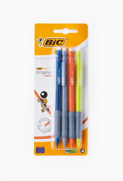 BIC  Lot de 5 Pochettes de 4 Porte-mines Matic Grip 0,7 HB