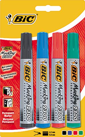 BIC  Marqueur permanent 2300 Ecolutions, pointe biseaut&eacute;e,