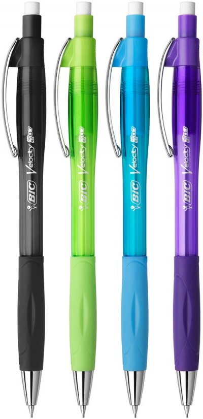 BIC  Porte-mines Velocity Pro, &eacute;paisseur de mine: 0,7 mm - Lot de 9