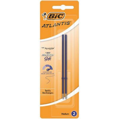 BIC  Recharge stylo &agrave; bille X-Smooth Refill, bleu, blister 2