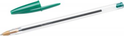 BIC  Stylo &Agrave; Bille Cristal Medium, Couleur De L'encre: Vert