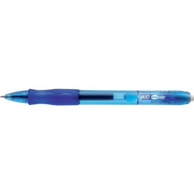 BIC  Stylo &Agrave; Bille Encre Gel V&eacute;locity Gel Bleu, Pointe Moyenne