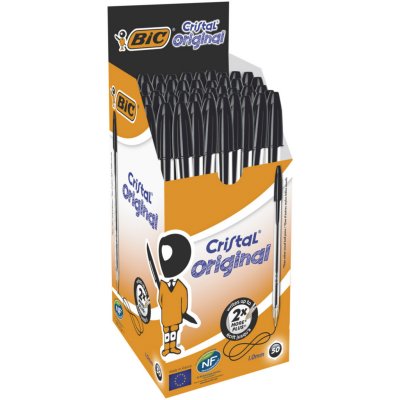 BIC  Stylo bille  Cristal - noir - Lot de 50