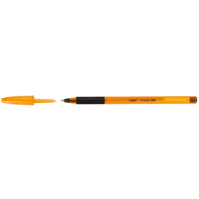 BIC  Stylo bille ORANGE GRIP Pte Fine 0,7mm Encre Noire