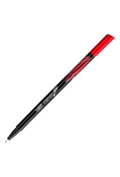 BIC  Stylo Feutre  Intensity &eacute;criture fine  Pointe 0.4 mm rouge