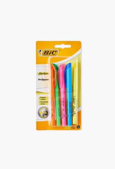 BIC &reg; - Surligneur Brite Liner &reg; Highlighter assortis x5