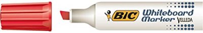 BIC  Velleda Boite de 12 Feutres effa&ccedil;able &agrave; sec Rouge