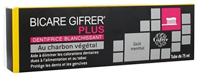 GIFRER Bicare  Plus Dentifrice Blanchissant Au Charbon V&eacute;g&eacute;tal 75ml