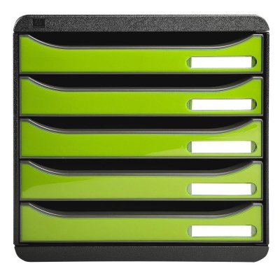 EXACOMPTA Big-box + Glossy Noir/citron Vert Glossy