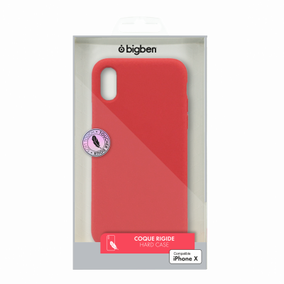 BIGBEN CONNECTED  Coque de protection Rigide pour iPhone XS Rouge