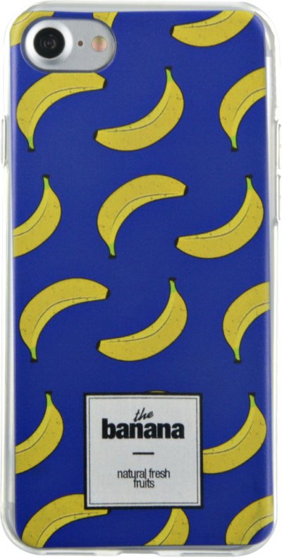 BIGBEN CONNECTED  coque semi-rigide bananes - pour iphone 7 - bleu