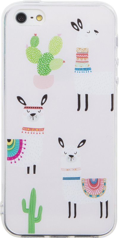 BIGBEN CONNECTED  Coque Souple Transparente Lama pour Iphone 5/5S/se