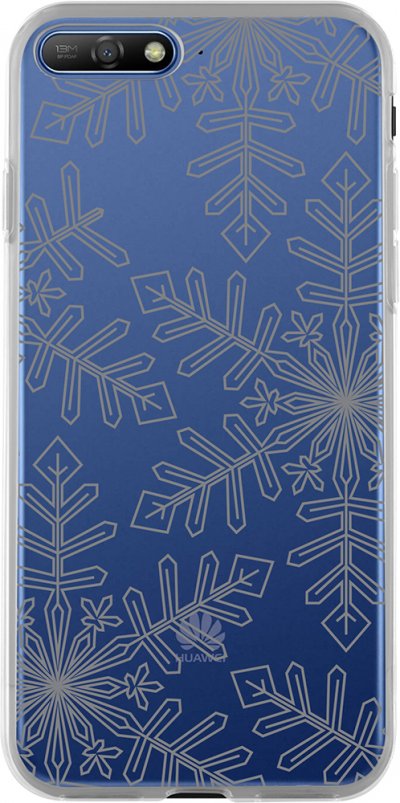 BIGBEN CONNECTED  COVFLOCONY68 - Coque hybride Flocon Y6 2018