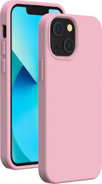 BIGBEN  - Coque Rigide au Toucher Doux pour iPhone 13 Mini - Rose