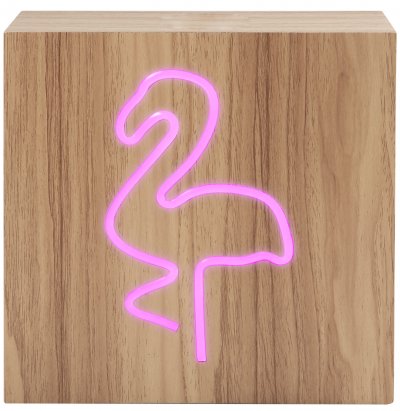 BIGBEN CONNECTED BIGBEN INTERACTIVE Enceinte Bluetooth Bois Neon Flamant Rose Taille L