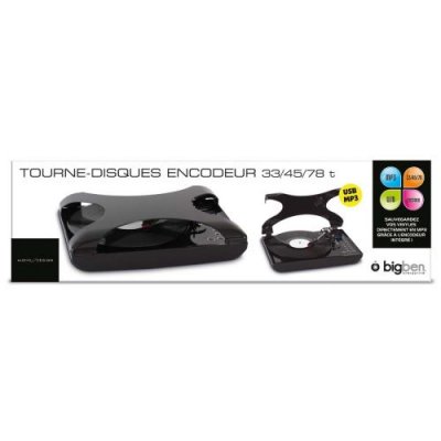BIGBEN INTERACTIVE BigBen TD99 - Platine avec graveur num&eacute;rique - noir 