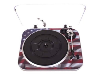 BIGBEN INTERACTIVE Bigben Tourne Disques 3 vitesses motif Usa